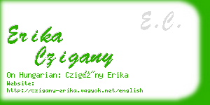 erika czigany business card